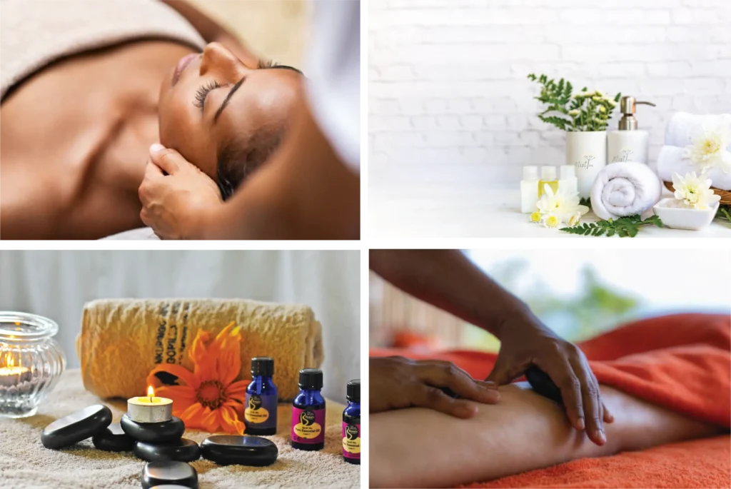 Luxury wellness massage at Nkuringo Gorilla Lodge Mist Spa overlooking Bwindi Forest