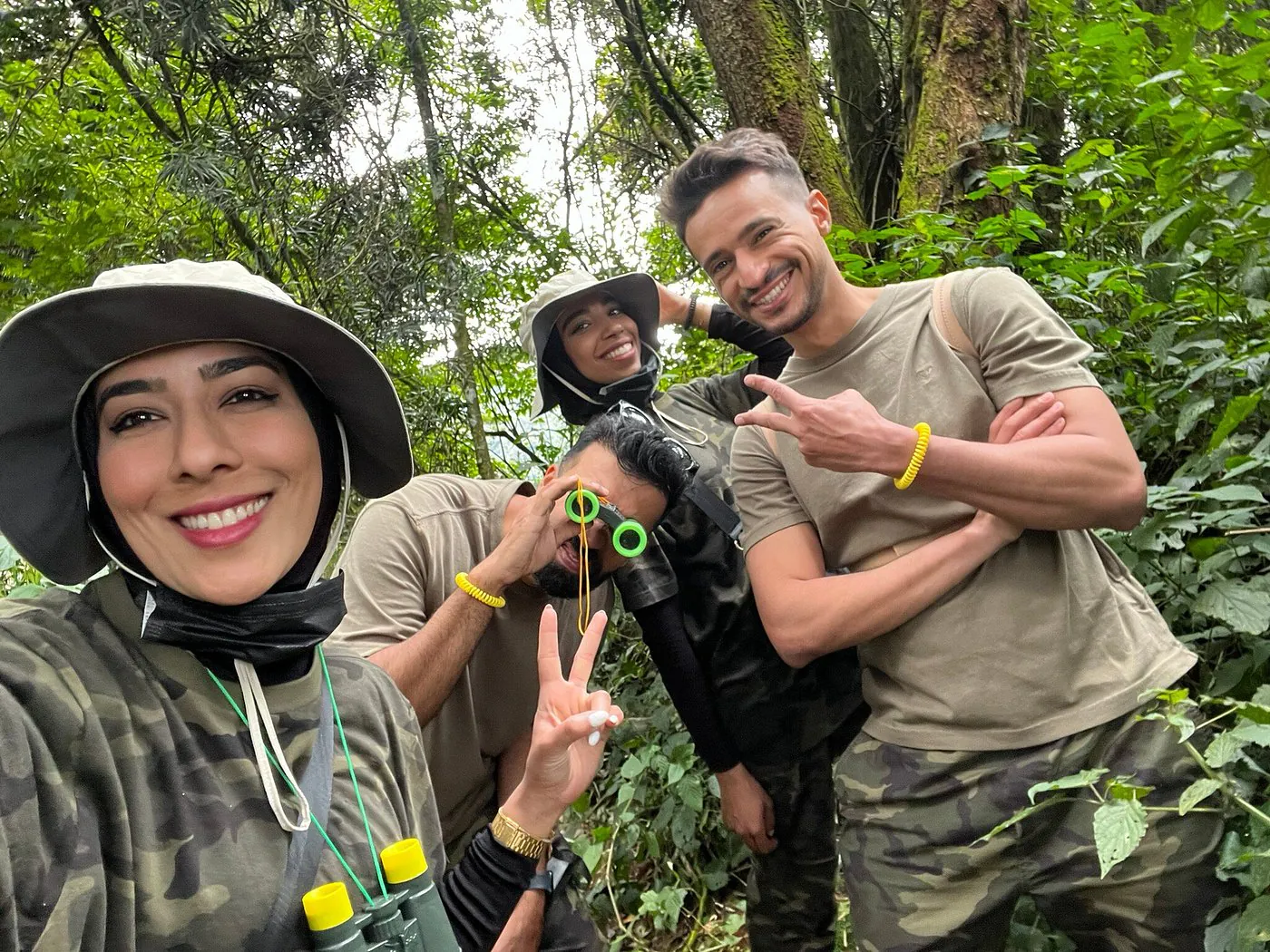 Luxury gorilla safari wildlife moment in forest