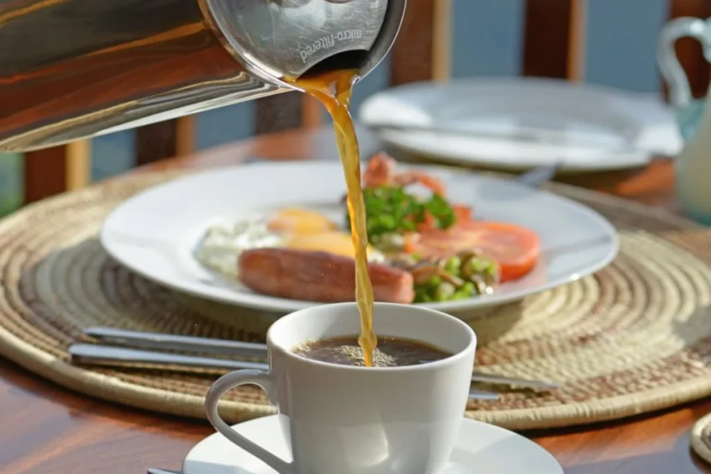 A gourmet dish representing Nkuringo’s authentic and sustainable approach to dining.