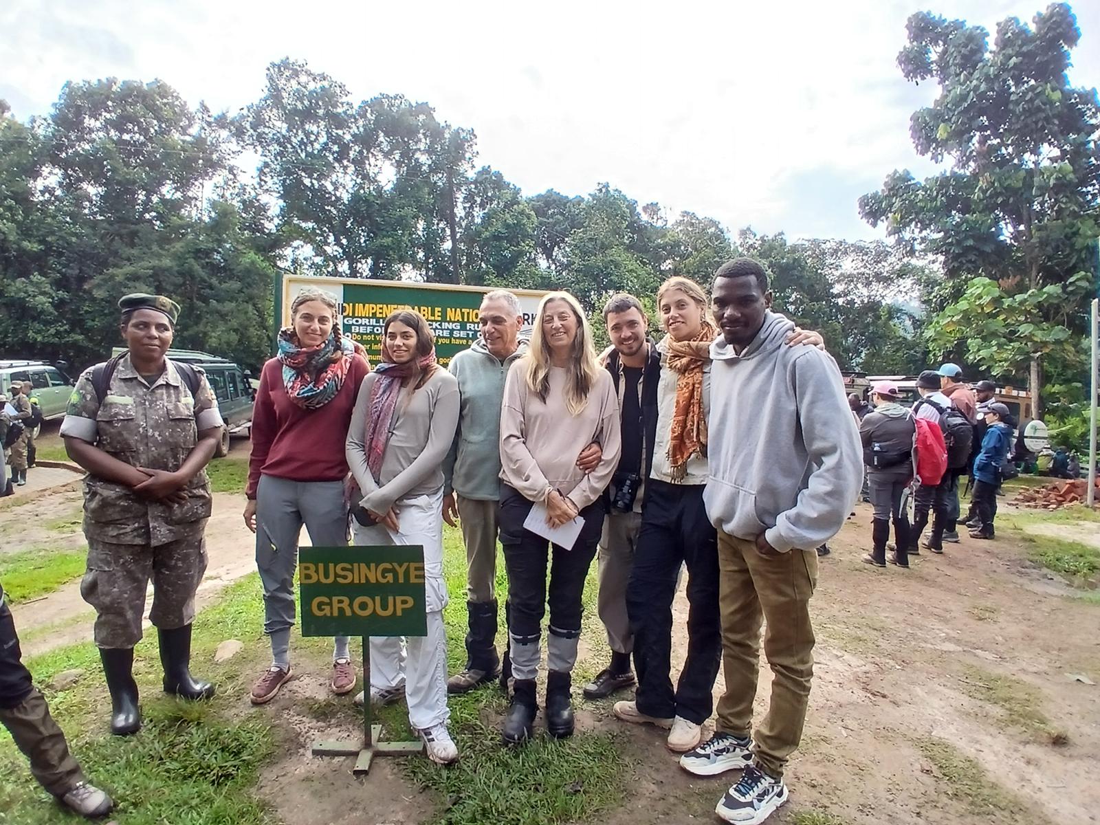 Guests on a luxury gorilla safari in Bwindi with Elevana and private guiding