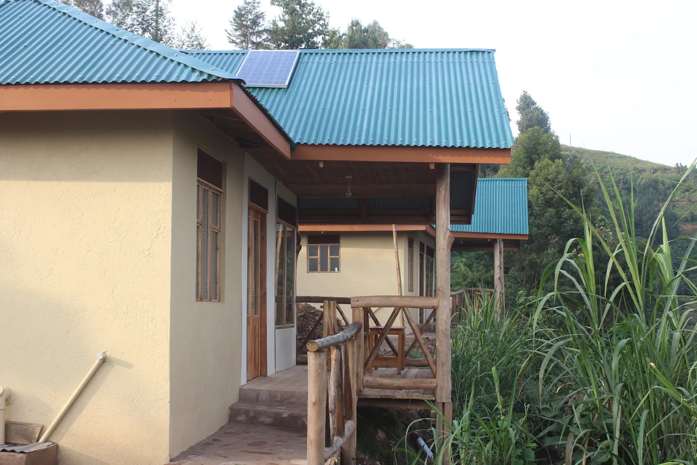 Rushaga Gorilla Camp offers luxury tents and comfortable cottages overlooking the