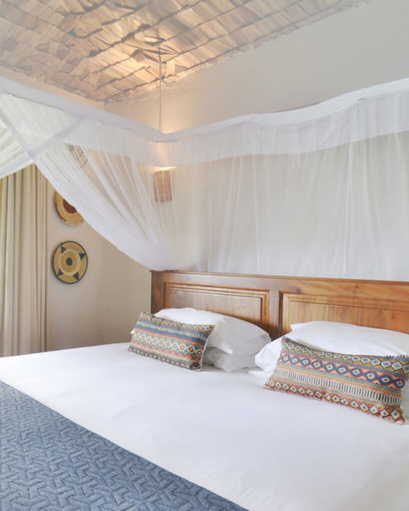 Spacious private room at Mahogany Springs with riverside and jungle views