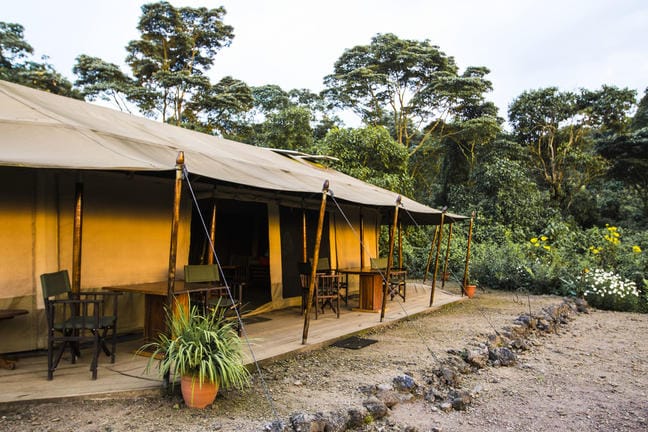 Bukima Tented Camp is located close to the gorilla trekking starting points and offers comfortable luxury safari accommodations within peaceful