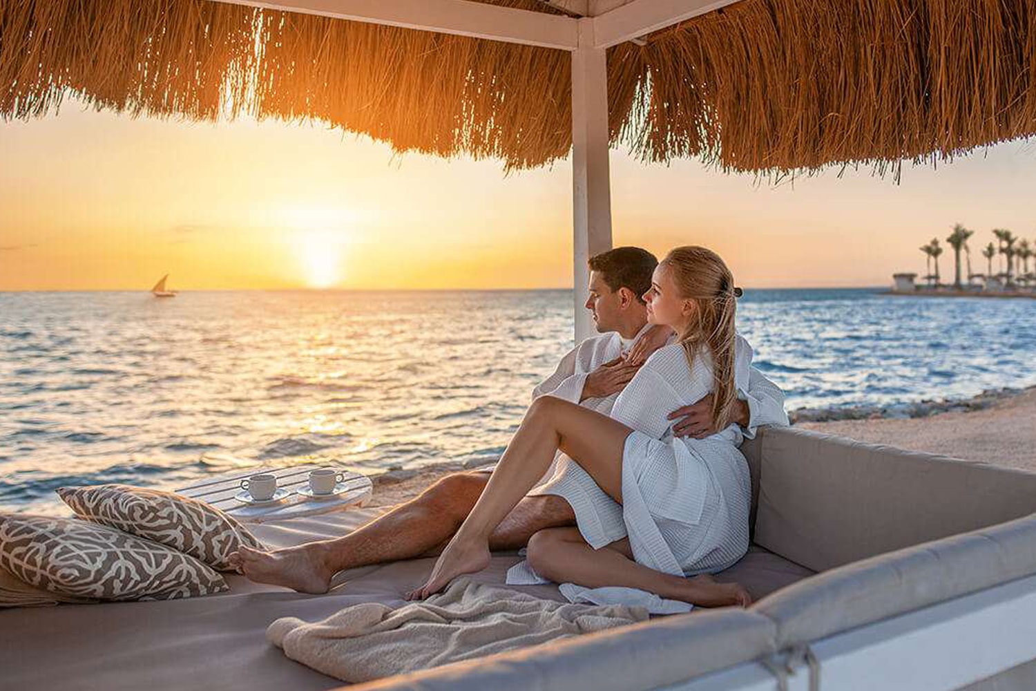 Couple Watching Sunset – Serengeti & Zanzibar Beach Holiday