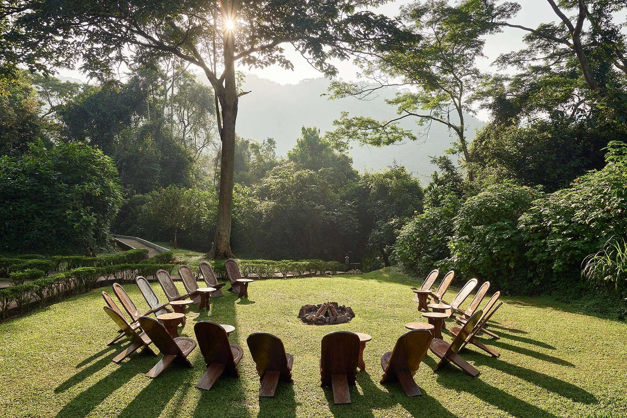 Sanctuary Gorilla Forest Camp offers one of the most immersive luxury safari experiences in Uganda because it is located within the rainforest itself. Situated in the Buhoma sector of Bwindi Impenetrable National Park, the camp allows guests to wake up surrounded by the sounds and sights of the forest. Luxury tented suites, exceptional dining, spa treatments, and personalized service create a world-class safari atmosphere.