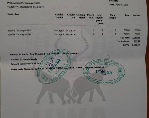 Gorilla Permit Availability Checker in Uganda