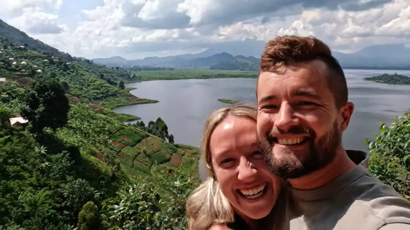 After trekking through lush forests, couples find