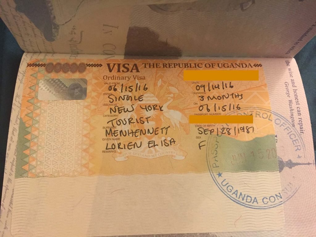 Uganda tourist visa and travel entry information for safari visitors
